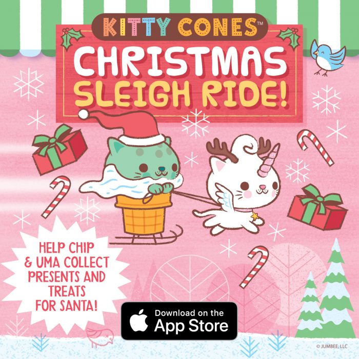 Kitty Cones Christmas Sleigh Ride!